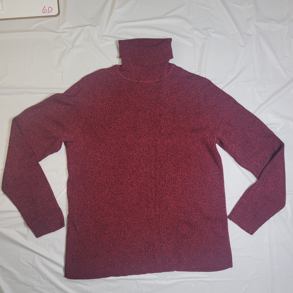 Womens‎ Karen Scott turtleneck sweater.  Red.  Size Large.  Long Sleeve.